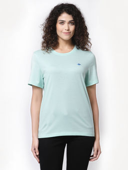 Mode by Red Tape - Women Mint Green Round Neck T-shirt