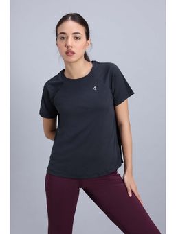 Zivame - Black Solid Relaxed T-Shirt
