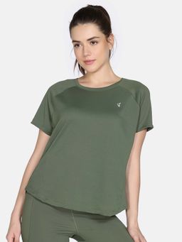 Zivame - Olive Solid Relaxed T-Shirt