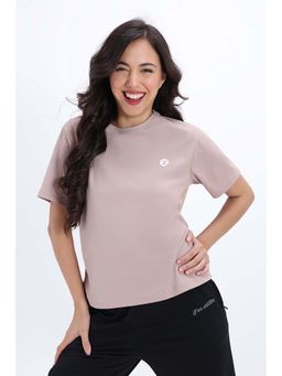 Zivame - Brown Solid Relaxed T-Shirt