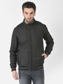 CRIMSOUNE CLUB - Men Black Reversible Bomber Jacket