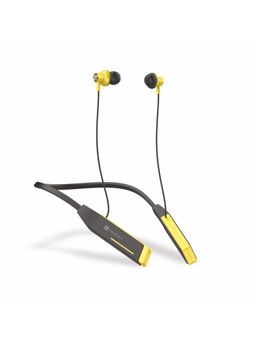 Portronics - Harmonics Z2 Wireless Bluetooth 5.2 Headset Charging Type C Neckband Yellow POR-1722