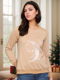 KOTTY - Beige Printed Sweatshirt