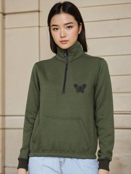 KOTTY - Green Printed Sweatshirt