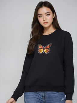 KOTTY - Black Printed Sweatshirt