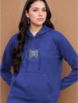 KOTTY - Blue Printed Hoodie