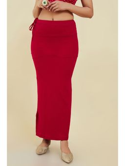 Soch - Women Maroon Cotton Solid/plain Petticoat