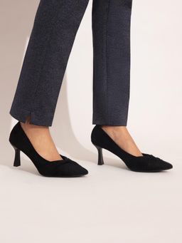 Twenty Dresses by Nykaa Fashion - Black Pointed Stiletto Heels