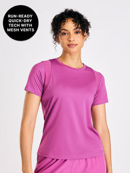 Kica - Women Stride Running Top with Mesh Inserts for Ventilation