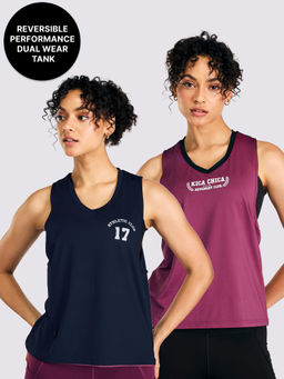Kica - Reversible 2 Color Active Tank Top