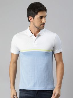 Levi's - Men White Polo Collar T-shirt