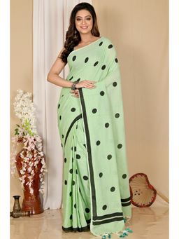DipDiya - Women Green Pure Cotton Saree