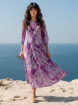 Dora Dori - Women Magenta Cotton Dress
