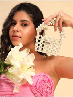 Modarta By Kamakshi - Women Off White Stylish Mini Clutch