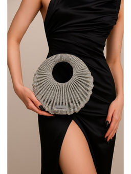 Modarta By Kamakshi - Women Silver Crystal Clutch