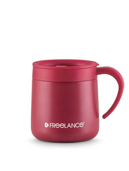 Freelance - Urus Vacuum Insulated Stainless Steel Flask, Water Travel Bottle, 330 ml, Red