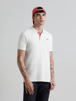 Jack & Jones - White Slim Fit Polo T-Shirt