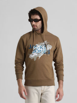 Jack & Jones - Brown Hooded Sweatshirt