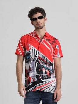 Jack & Jones - Red Regular Fit Shirt