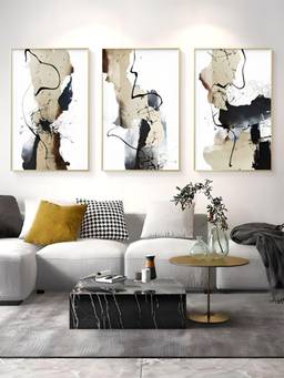 The Handmade Flair - Ink Art Framed Wall Art (Pack of 3)