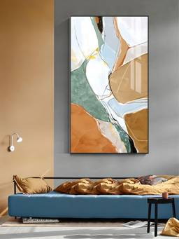 The Handmade Flair - Nordic Geomorphic Framed Wall Art