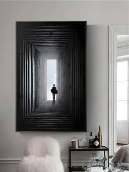 The Handmade Flair - Light Tunnel Framed Wall Art