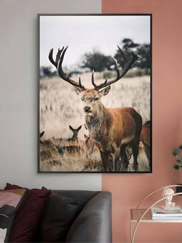The Handmade Flair - Landscape Mountain Forest Framed Wall Art