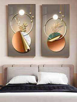 The Handmade Flair - Botanical Framed Wall Art (Pack of 2)