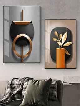 The Handmade Flair - Botanical Framed Wall Art (Pack of 2)