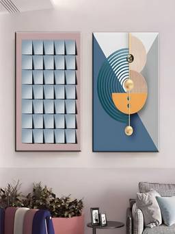 The Handmade Flair - Geometric Framed Wall Art (Pack of 2)