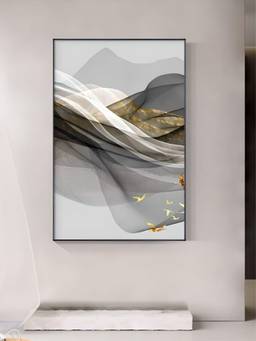 The Handmade Flair - Landscape Mountain Minimalist Framed Wall Art