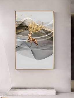 The Handmade Flair - Landscape Mountain Minimalist Framed Wall Art
