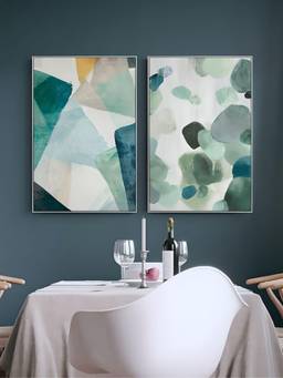 The Handmade Flair - Textural Shades Framed Wall Art (Pack of 2)