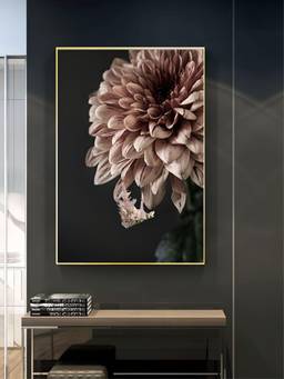 The Handmade Flair - Floral Ink Art Minimalist Framed Wall Art