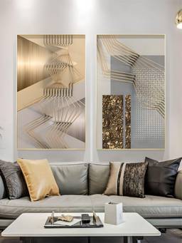 The Handmade Flair - Industrial Visualization Framed Wall Art (Pack of 2)