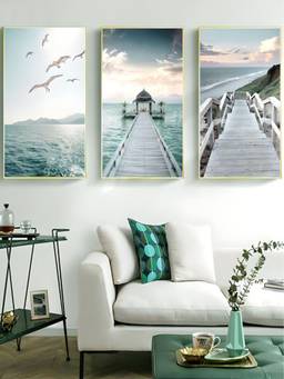 The Handmade Flair - Landscape Framed Wall Art (Pack of 3)