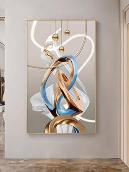 The Handmade Flair - Flowing Ribbon Framed Wall Art