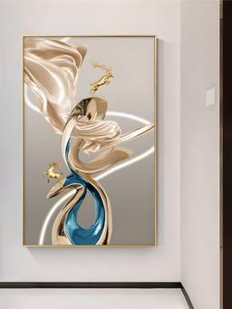 The Handmade Flair - Flowing Ribbon Framed Wall Art
