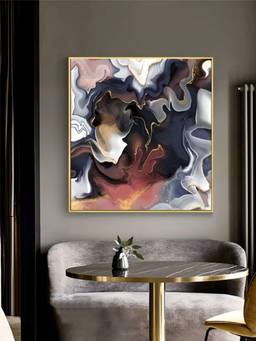 The Handmade Flair - Liquid Marble Framed Wall Art