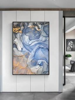 The Handmade Flair - Marble Effect Framed Wall Art