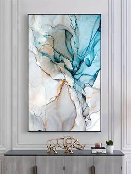 The Handmade Flair - Liquid Marble Framed Wall Art