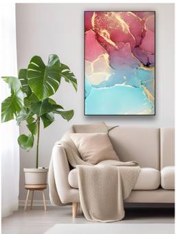 The Handmade Flair - Liquid Marble Framed Wall Art