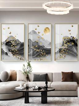 The Handmade Flair - Landscape Framed Wall Art (Pack of 3)