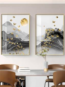 The Handmade Flair - Landscape Framed Wall Art (Pack of 2)