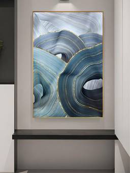 The Handmade Flair - Silver Ribbon Framed Wall Art