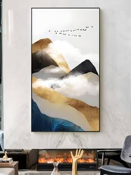 The Handmade Flair - Mountain Landscape Framed Wall Art