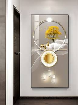The Handmade Flair - Golden Circle Framed Wall Art