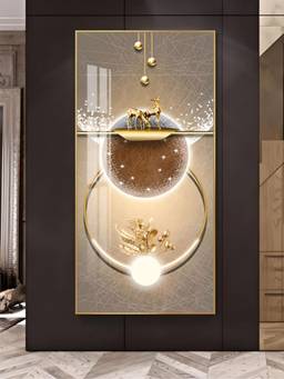 The Handmade Flair - Golden Circle Framed Wall Art