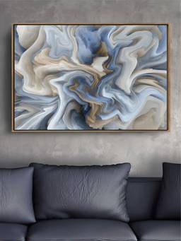 The Handmade Flair - Marble Abstraction Framed Wall Art