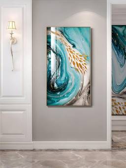 The Handmade Flair - Golden Fishes Framed Wall Art